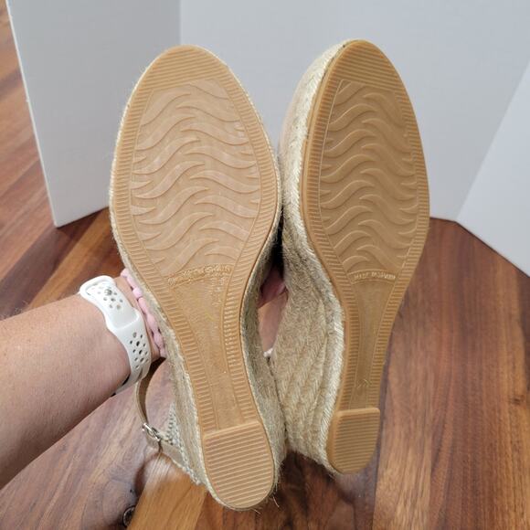 Apaseart Espardrille Wedge Heel Ankle Strap Leather Made in Spain Size 9.5 - Picture 8 of 12